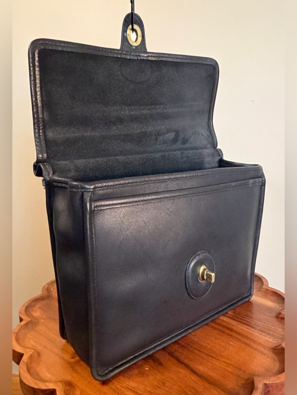 Vintage COACH Willis Top Handle Black Crossbody Costa Rica 9927 EUC - Picture 7 of 17